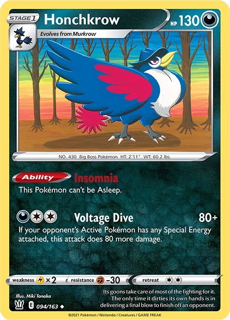 Honchkrow Card Front