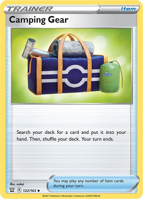 Camping Gear Card Front
