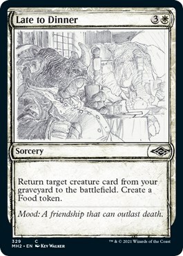 Late to Dinner Card Front