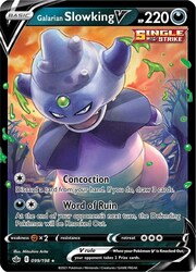 Galarian Slowking V [Concoction | Word of Ruin]