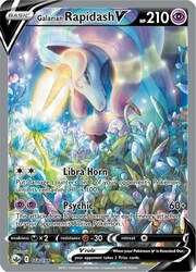 Galarian Rapidash V [Libra Horn | Psychokinesis]