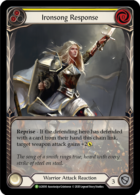 Ironsong Response - Yellow Card Front