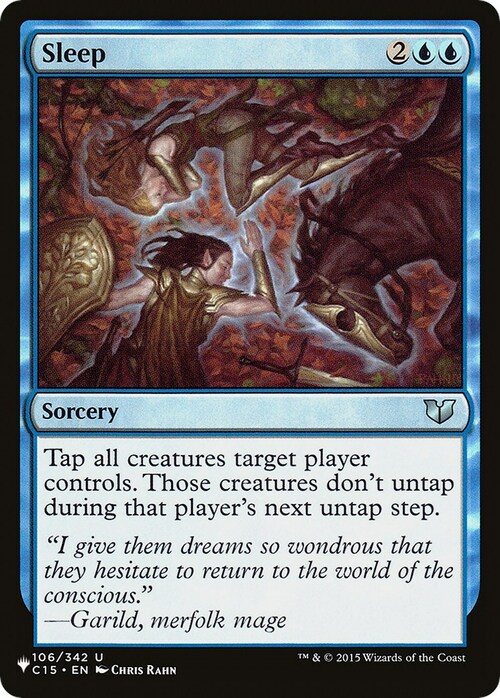 Sleep Card Front