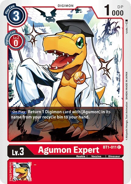 Agumon Expert Card Front