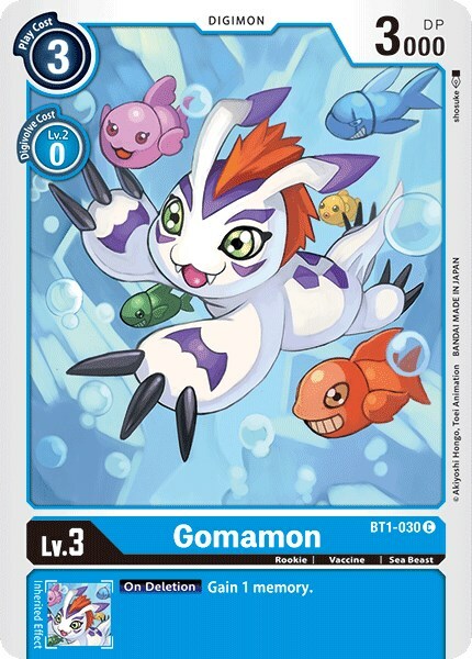 Gomamon Card Front