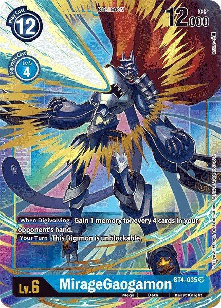 MirageGaogamon Card Front