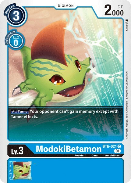 ModokiBetamon Card Front
