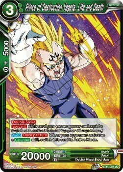 Prince of Destruction Vegeta, Life and Death Card Front