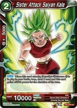 Sister Attack Saiyan Kale Card Front