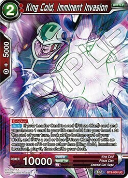 King Cold, Imminent Invasion Card Front