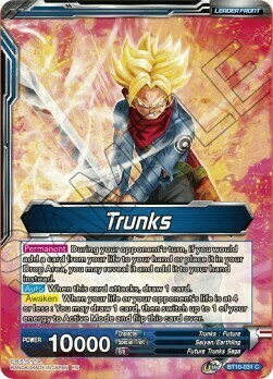Trunks // SS2 Trunks, Envoy of Justice Card Front