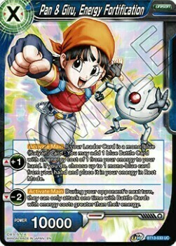 Pan & Giru, Energy Fortification Card Front