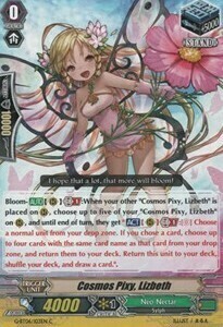 Cosmos Pixy, Lizbeth Card Front
