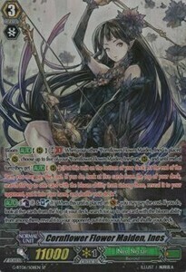 Cornflower Flower Maiden, Ines Card Front