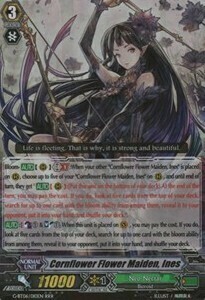 Cornflower Flower Maiden, Ines Card Front