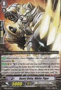 Beast Deity, White Tiger Card Front