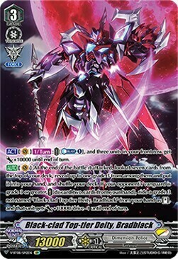 Black-clad Top-tier Deity, Bradblack Card Front