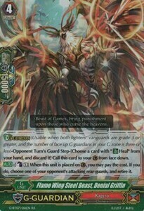 Flame Wing Steel Beast, Denial Griffin Card Front