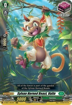 Sylvan Horned Beast, Valin Card Front