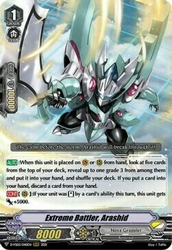 Extreme Battler, Arashid Card Front