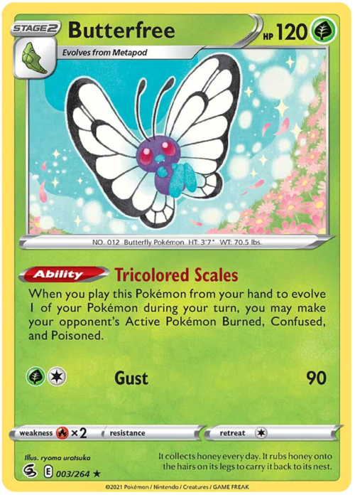 Butterfree Card Front