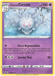 Galarian Cursola [Force Regeneration | Spooky Shot]