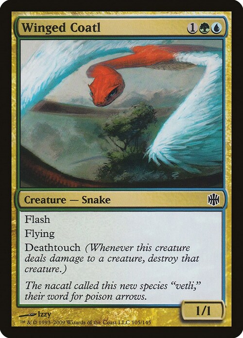 Winged Coatl Card Front