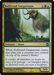 Gargantúa rastro nulo