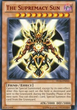 The Supremacy Sun Card Front