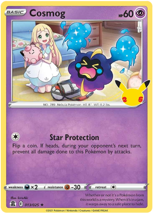 Cosmog Card Front