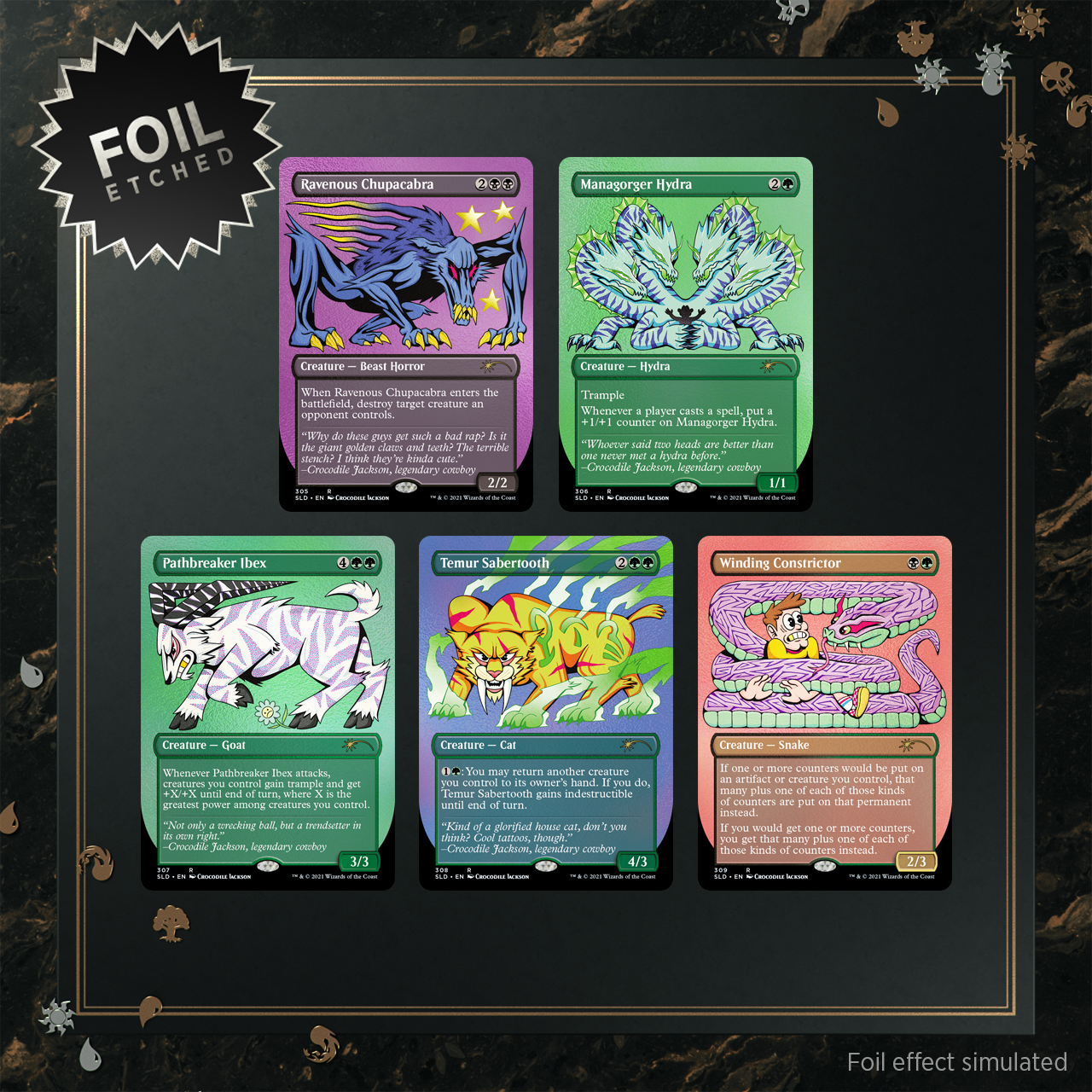 Secret Lair Drop Series: Secretversary 2021: Crocodile Jackson's Monstrous Menagerie Set