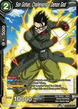 Son Gohan, Challenging a Demon God Card Front