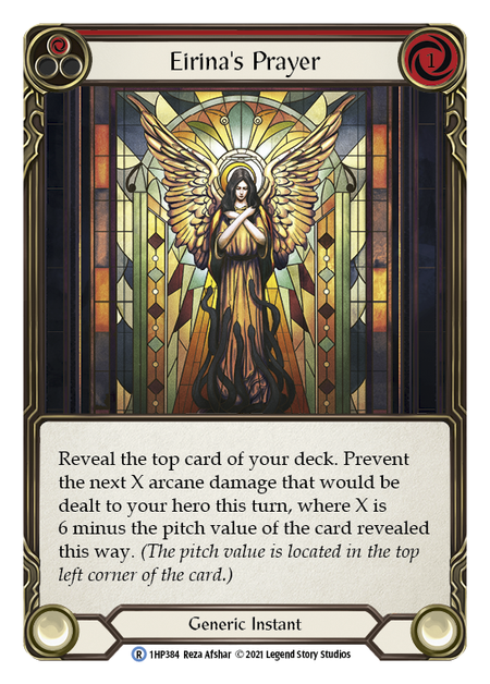 Eirina's Prayer - Red Card Front