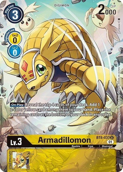Armadillomon Card Front