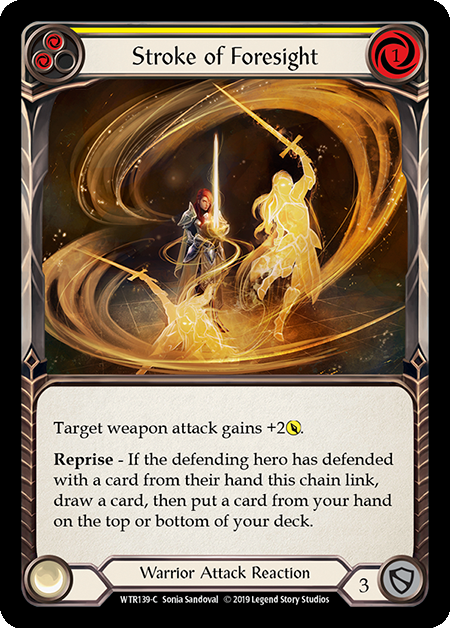 Stroke of Foresight - Yellow Card Front