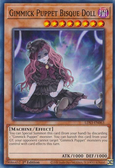 Gimmick Puppet Bisque Doll Card Front