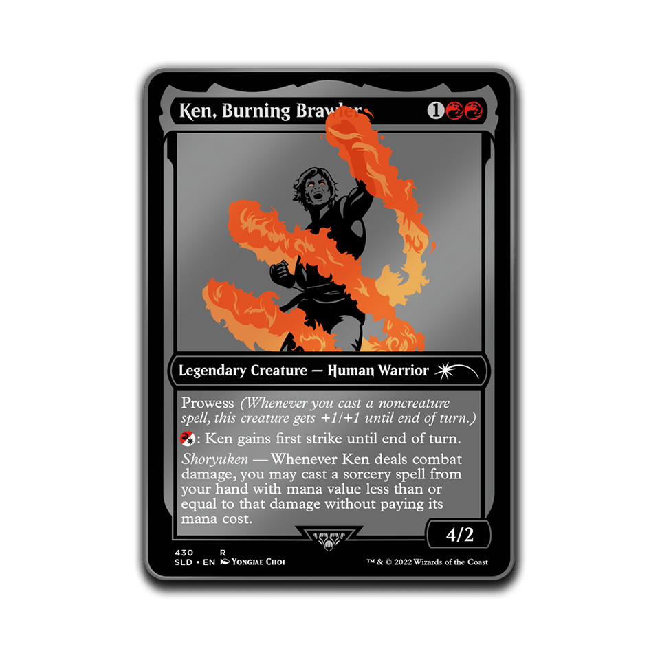 Secret Lair x Street Fighter: "Ken, Burning Brawler" Pin