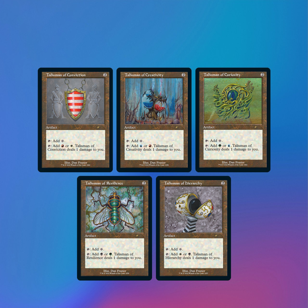 Secret Lair Drop Series: August Superdrop 2022: Dan Frazier Is Back Again: The Enemy Talismans Set