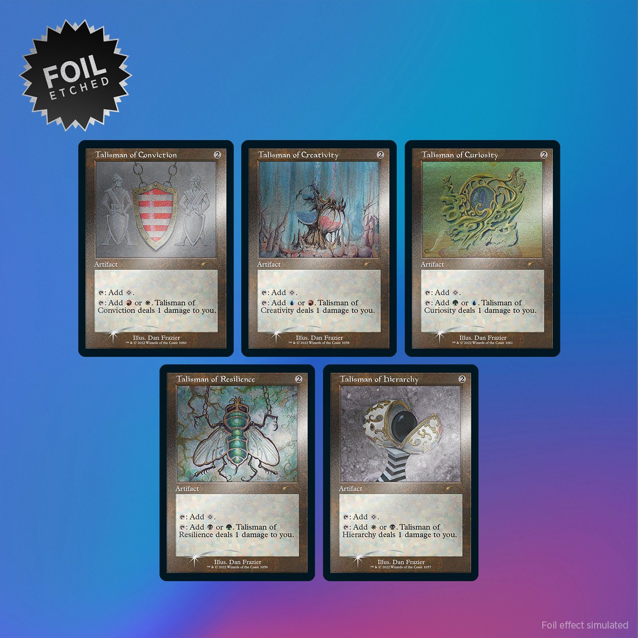 Secret Lair Drop Series: August Superdrop 2022: Dan Frazier Is Back Again: The Enemy Talismans