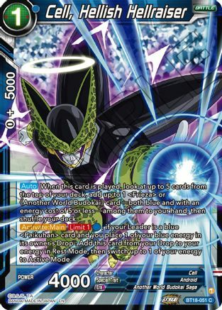 Cell, Hellish Hellraiser Card Front
