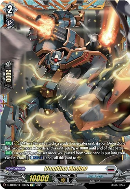 Combine Rusher Card Front