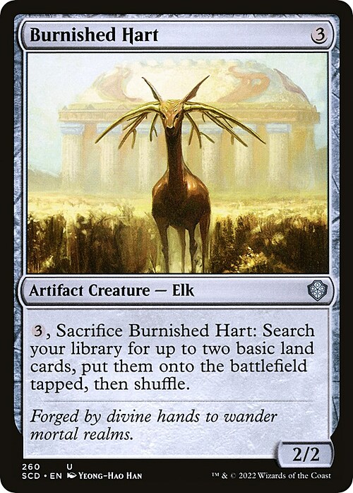 Burnished Hart Card Front
