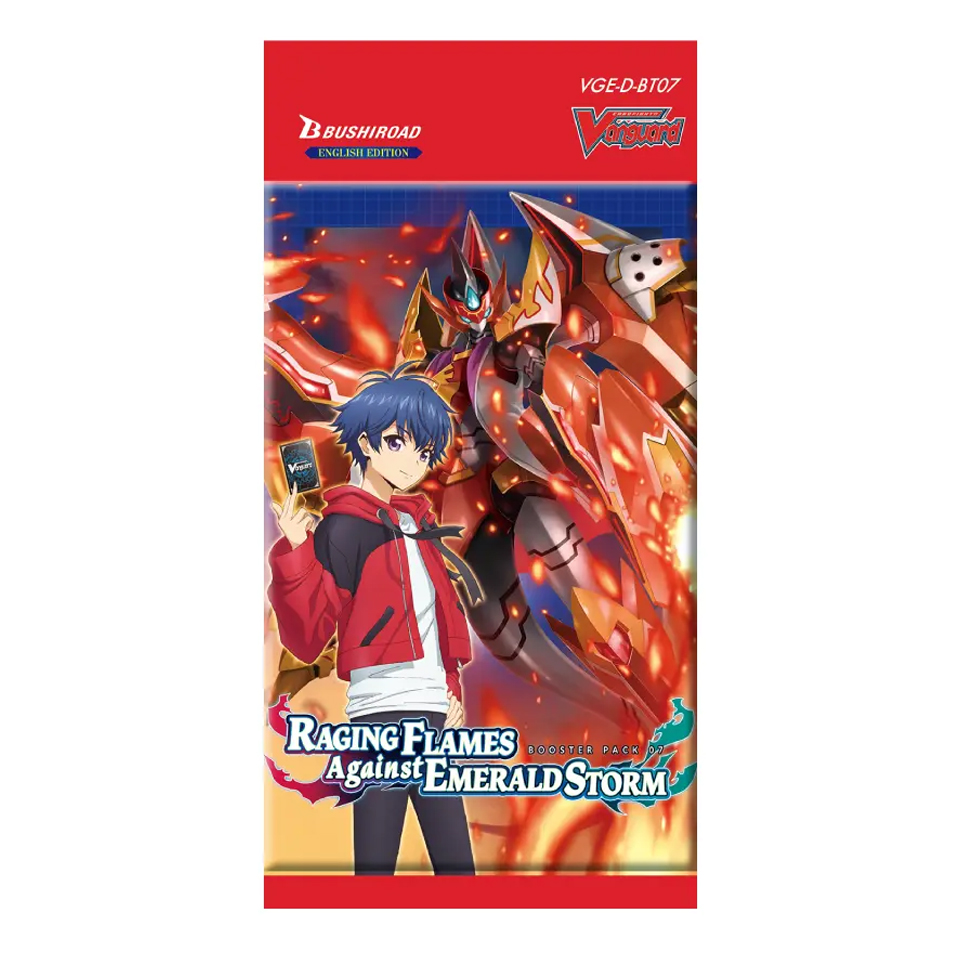 Sobre de Raging Flames Against Emerald Storm
