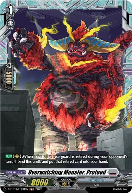 Overwatching Monster, Proteed Card Front