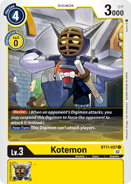Kotemon Card Front