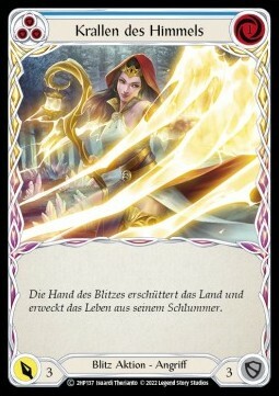 Heaven's Claws - Blue Card Front
