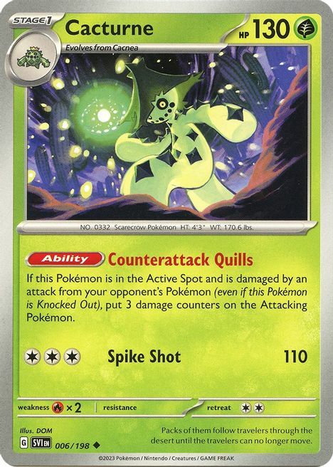 Cacturne Card Front