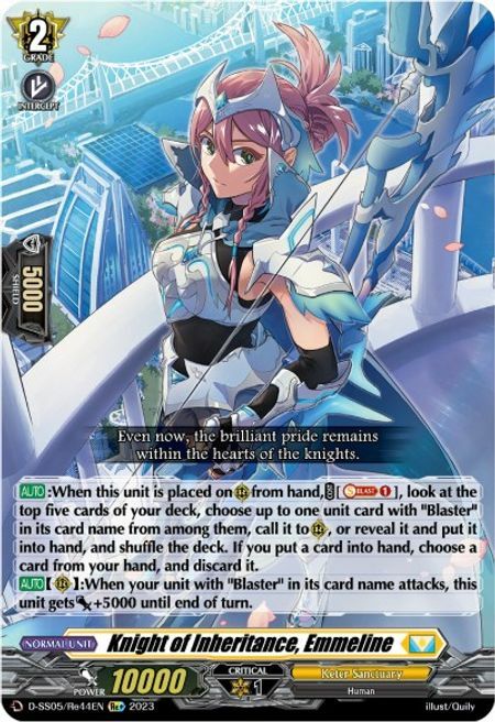 Knight of Inheritance, Emmeline Card Front