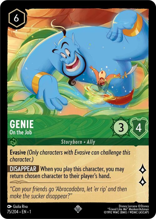 Genie - On the Job Card Front