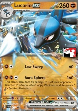 Lucario ex Card Front